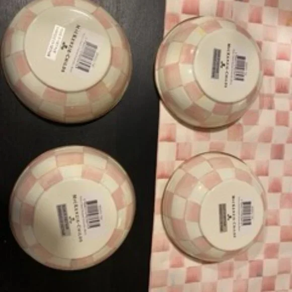 Mackenzie-Childs Rosy Check Set - Picture 6 of 6